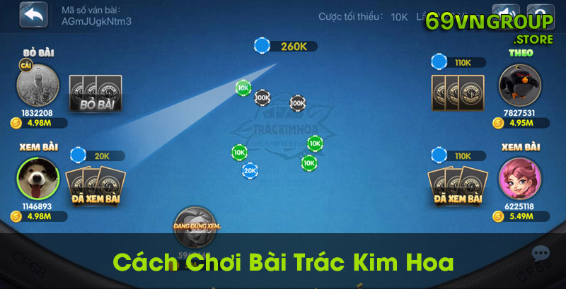 Cách chơi bài trác kim hoa chi tiết từ A đến Z